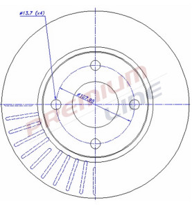 T24_COPPIA DISCHI FRENO DIAM 258 VENTILATO