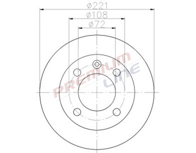 T24_COPPIA DISCHI FRENO DIAM 221 PIENO OE 1575877