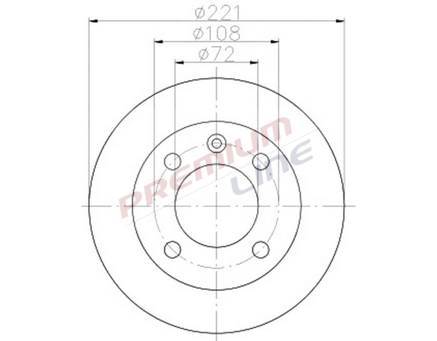 T24_COPPIA DISCHI FRENO DIAM 221 PIENO OE 1575877