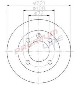 T24_COPPIA DISCHI FRENO DIAM 221 PIENO OE 1575877