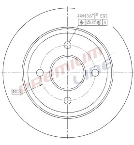 T24_COPPIA DISCHI FRENO DIAM 252/5 PIENO