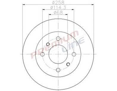 T24_COPPIA DISCHI FRENO DIAM 258 PIENO