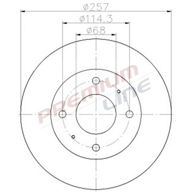 T24_COPPIA DISCHI FRENO DIAM 257 VENTILATO