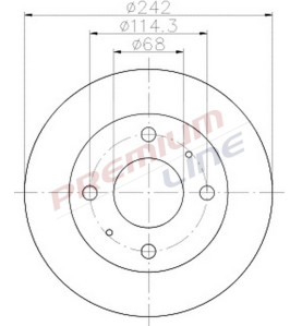 T24_COPPIA DISCHI FRENO DIAM 242 VENTILATO