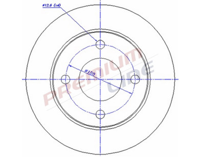 T24_COPPIA DISCHI FRENO DIAM 213/5 PIENO
