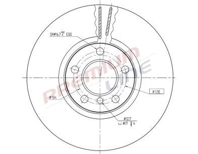 T24_COPPIA DISCHI FRENO DIAM 332 VENTILATO