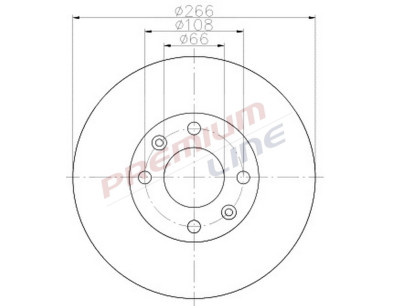 T24_COPPIA DISCHI FRENO DIAM 266 VENTILATO