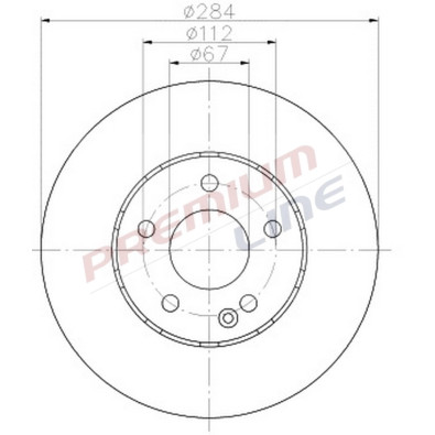 T24_COPPIA DISCHI FRENO DIAM 284 PIENO