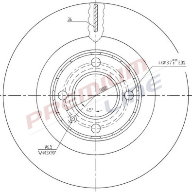 T24_COPPIA DISCHI FRENO DIAM 280 VENTILATO