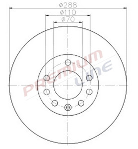 T24_COPPIA DISCHI FRENO DIAM 288 VENTILATO