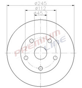 T24_COPPIA DISCHI FRENO DIAM 245 PIENO