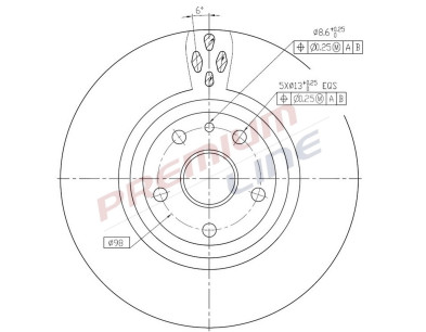 T24_COPPIA DISCHI FRENO DIAM 284 VENTILATO