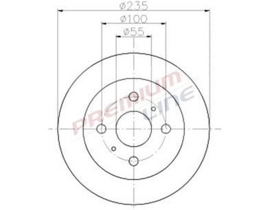 T24_COPPIA DISCHI FRENO DIAM 235 VENTILATO