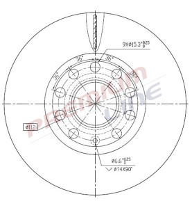 T24_COPPIA DISCHI FRENO DIAM 287/5 VENTILATO