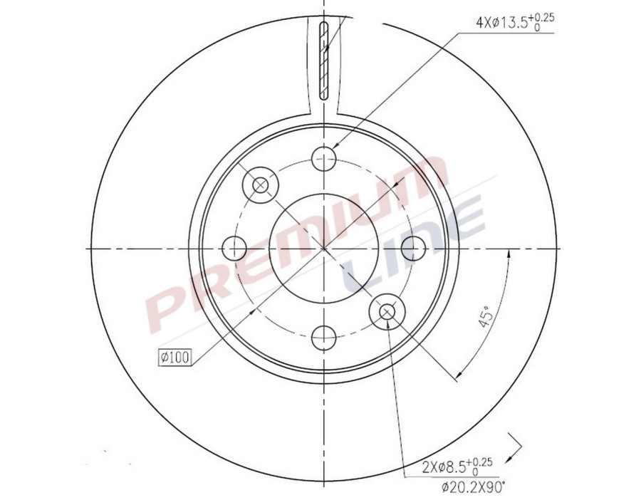 T24_COPPIA DISCHI FRENO DIAM 260 VENTILATO