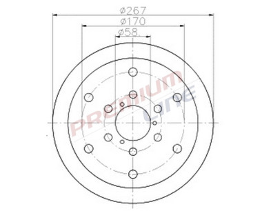 T24_COPPIA DISCHI FRENO DIAM 267 PIENO OE 8582290