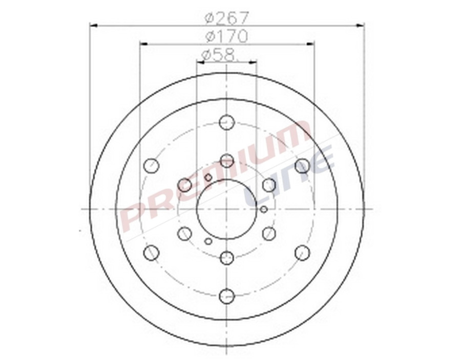 T24_COPPIA DISCHI FRENO DIAM 267 PIENO OE 8582290