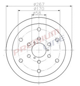T24_COPPIA DISCHI FRENO DIAM 267 PIENO OE 8582290