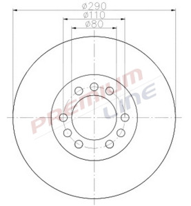 T24_COPPIA DISCHI FRENO DIAM 290 VENTILATO OE 42471214