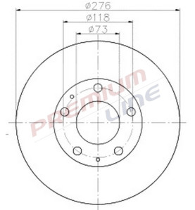 T24_COPPIA DISCHI FRENO DIAM 276 PIENO OE 2991646