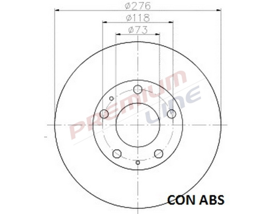 T24_COPPIA DISCHI FRENO DIAM 276 PIENO OE 2994066