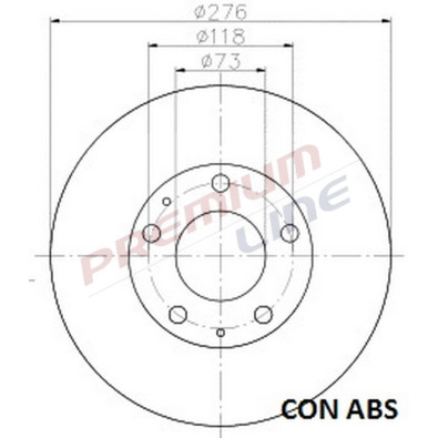 T24_COPPIA DISCHI FRENO DIAM 276 PIENO OE 2994066