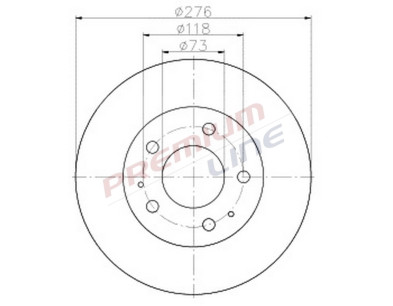 T24_COPPIA DISCHI FRENO DIAM 276 PIENO OE 42470836