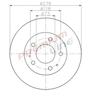T24_COPPIA DISCHI FRENO DIAM 276 PIENO OE 42470836