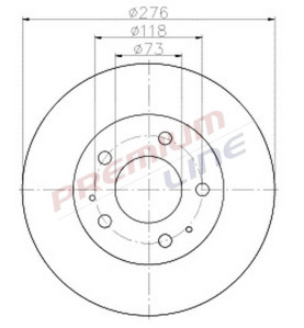 T24_COPPIA DISCHI FRENO DIAM 276 PIENO OE 42470836