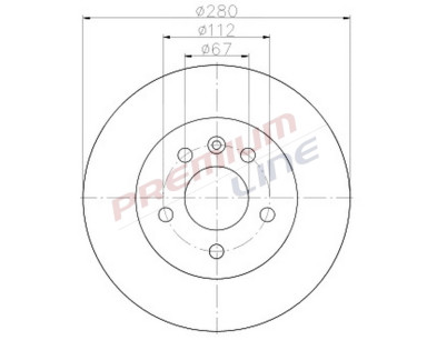T24_COPPIA DISCHI FRENO DIAM 280 PIENO OE A6384230112
