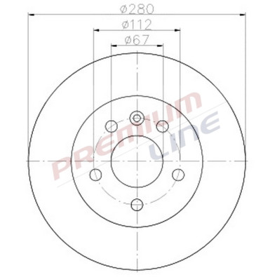 T24_COPPIA DISCHI FRENO DIAM 280 PIENO OE A6384230112