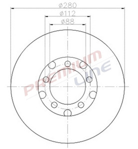 T24_COPPIA DISCHI FRENO DIAM 280 PIENO OE A6014200372