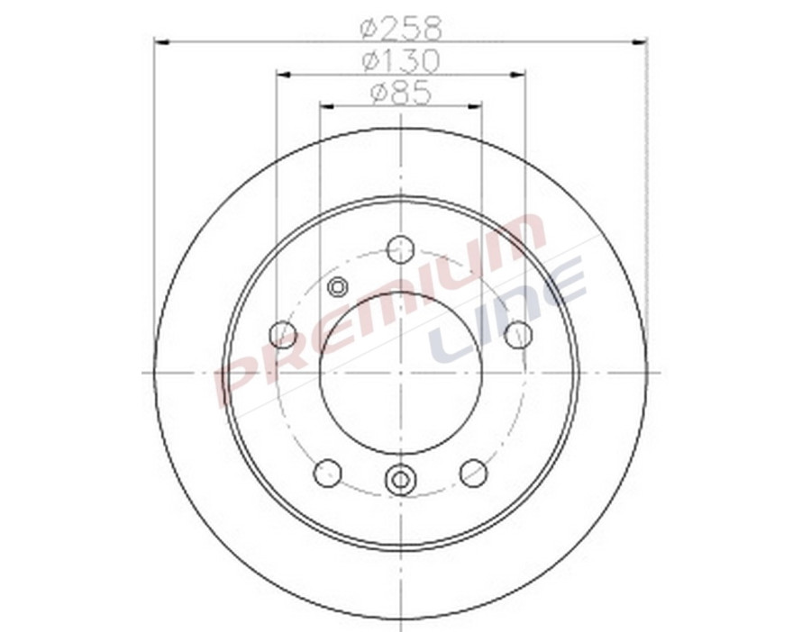 T24_COPPIA DISCHI FRENO DIAM 258 PIENO OE 2D0615601