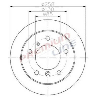 T24_COPPIA DISCHI FRENO DIAM 258 PIENO OE 2D0615601