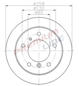 T24_COPPIA DISCHI FRENO DIAM 258 PIENO OE 2D0615601