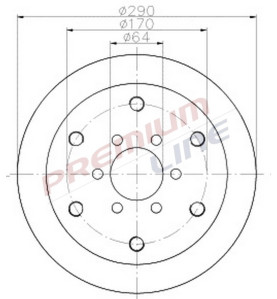 T24_COPPIA DISCHI FRENO DIAM 290 PIENO OE 42546401