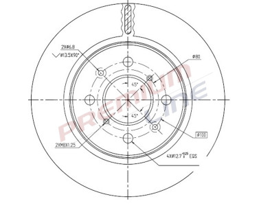 T24_COPPIA DISCHI FRENO DIAM 253 VENTILATO