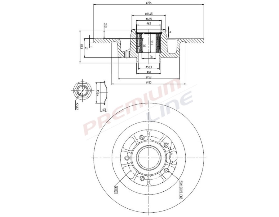 T24_COPPIA DISCHI FRENO DIAM 274 PIENO