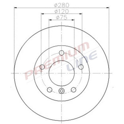 T24_COPPIA DISCHI FRENO DIAM 280 PIENO