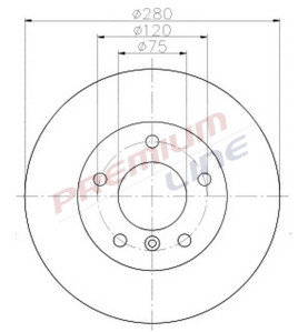 T24_COPPIA DISCHI FRENO DIAM 280 PIENO