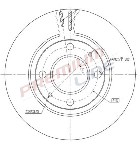 T24_COPPIA DISCHI FRENO DIAM 234 VENTILATO