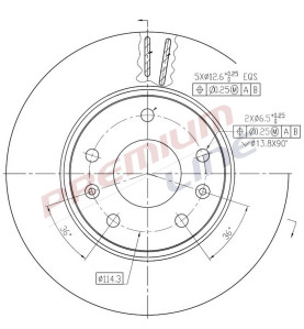 T24_COPPIA DISCHI FRENO DIAM 277 VENTILATO