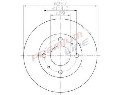T24_COPPIA DISCHI FRENO DIAM 257 VENTILATO