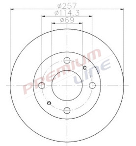 T24_COPPIA DISCHI FRENO DIAM 257 VENTILATO