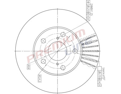 T24_COPPIA DISCHI FRENO DIAM 275 VENTILATO