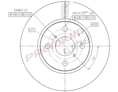 T24_COPPIA DISCHI FRENO DIAM 258 VENTILATO