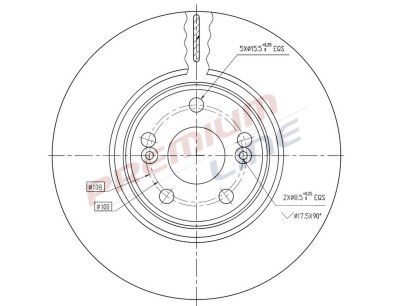 T24_COPPIA DISCHI FRENO DIAM  308 VENTILATO