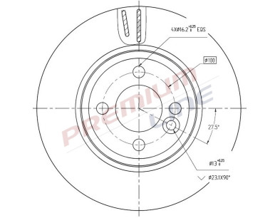 T24_COPPIA DISCHI FRENO DIAM  280 VENTILATO
