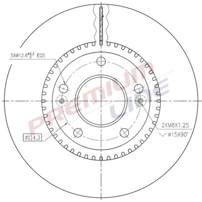 T24_COPPIA DISCHI FRENO DIAM  280 VENTILATO