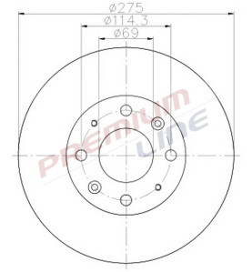T24_COPPIA DISCHI FRENO DIAM  275 VENTILATO